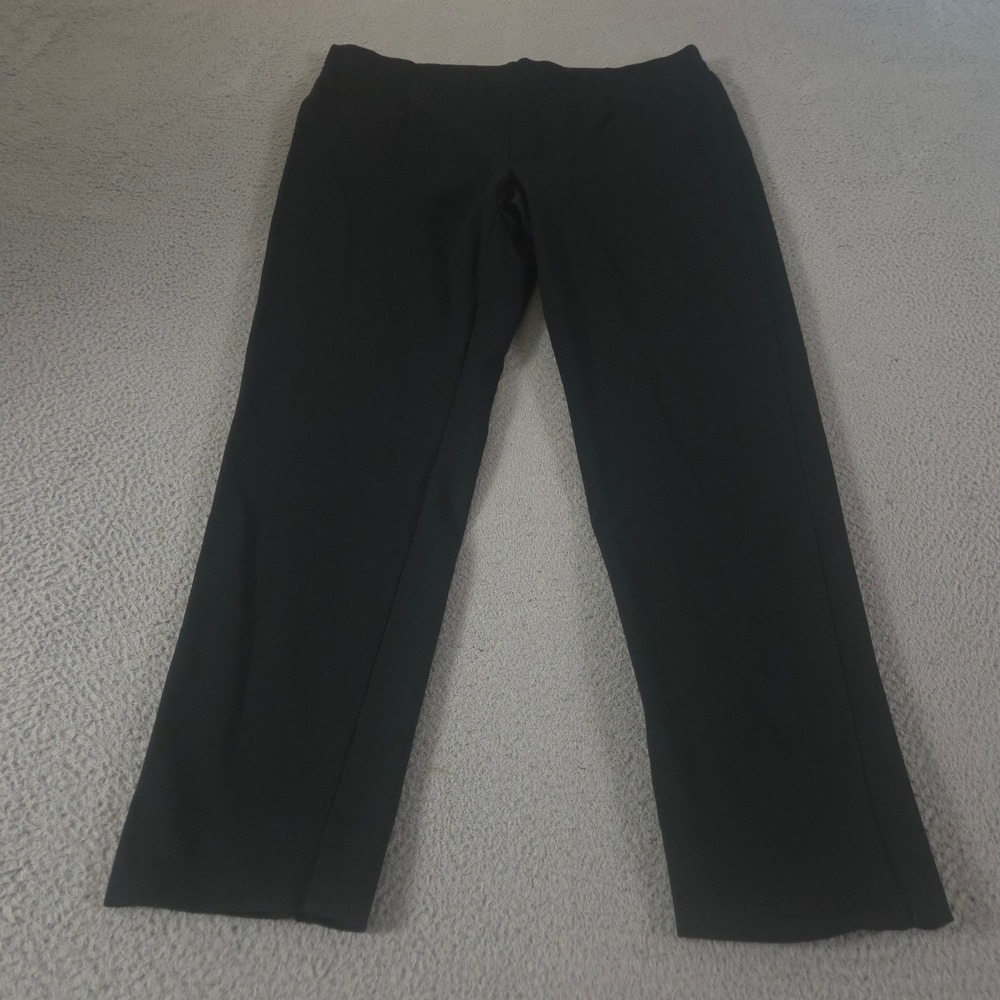 J.Jill Pants Womens XL Tall Black Ponte Slim Leg Stretch Knit Comfort Workwear